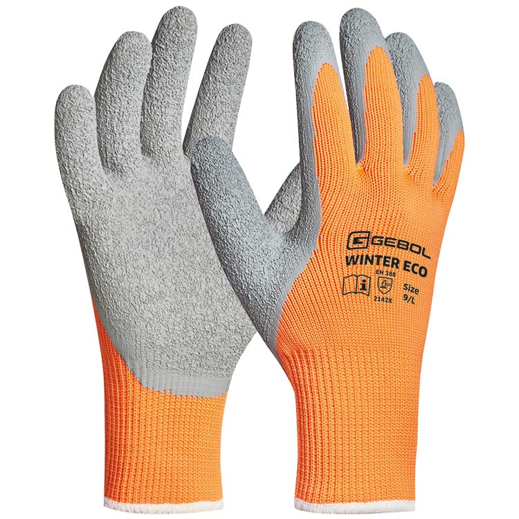 GEBOL - WINTER ECO oranžové pracovní rukavice zimní - velikost 10 (blistr) GEBOL 709590O