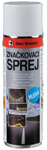 Značkovací sprej 500ml - modrá DEN BRAVEN TP00003