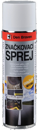 Značkovací sprej 500ml - reflexní oranžová DEN BRAVEN TP00006