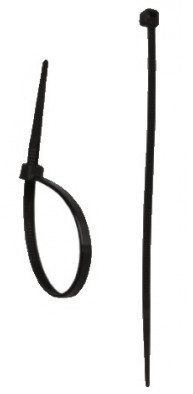 Nylonová stahovací páska 2,5x100 mm černá 100 ks DEDRA 11C25102