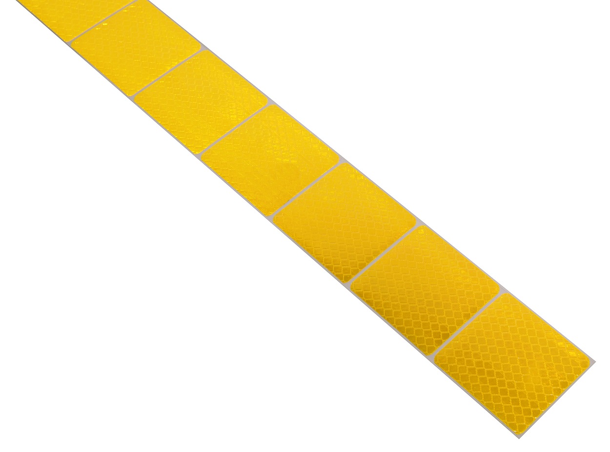 Samolepící páska reflexní dělená 1m x 5cm žlutá Compass 01544