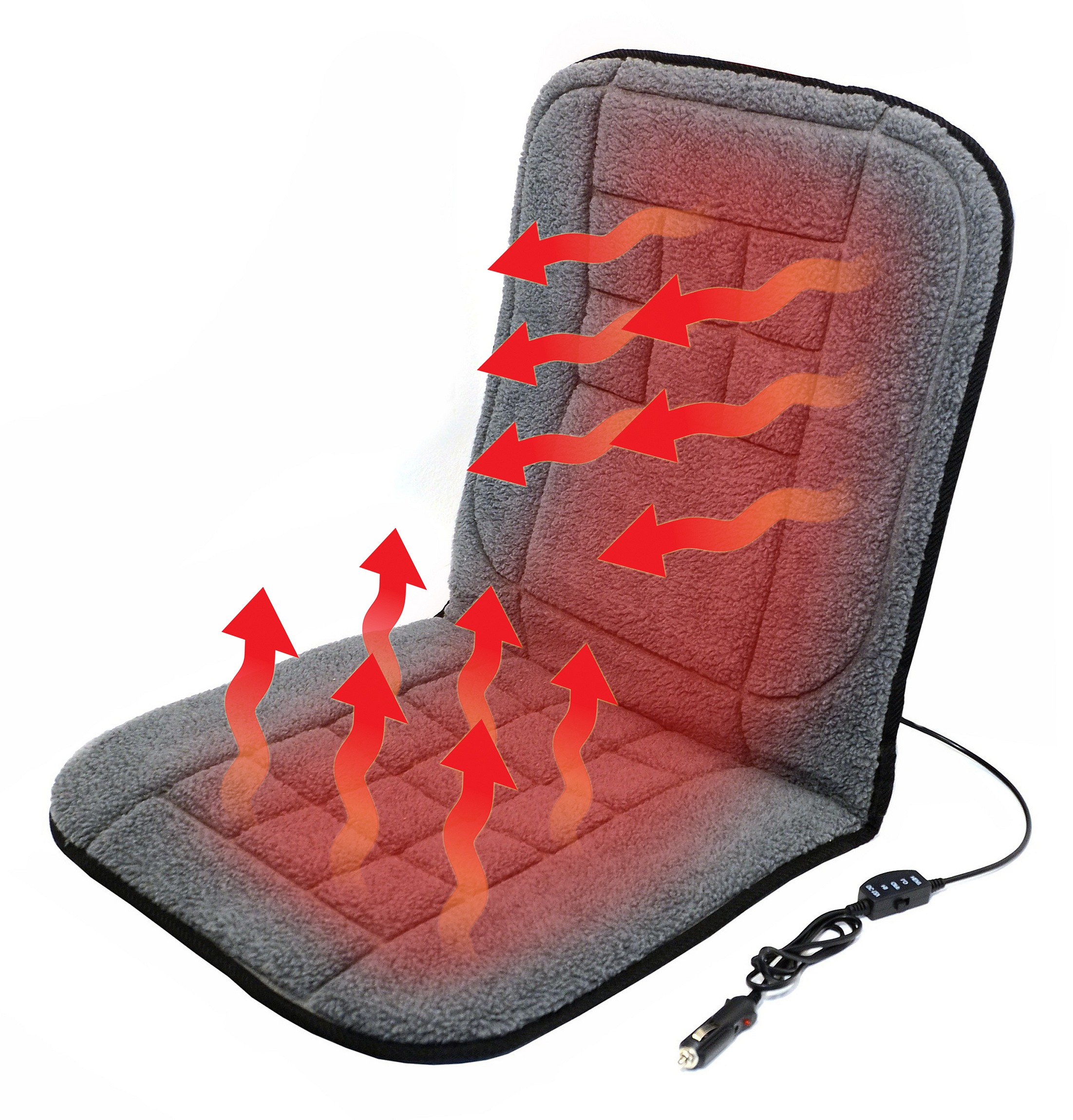Potah sedadla vyhřívaný s termostatem 12V TEDDY Compass 04121