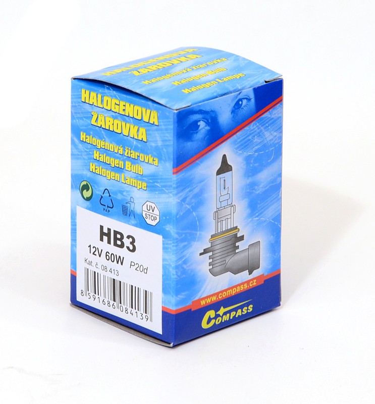 Žárovka 12V HB3 60W P20d box Compass 08413