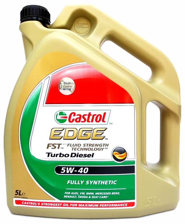 Olej motorový Castrol EDGE Turbo Diesel 5W-40 5L CASTROL 90641 + Dárek, servis bez starostí v hodnotě 300Kč