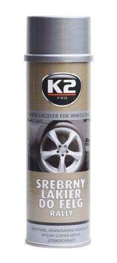 K2 SILVER LACQUER FOR WHEELS RALLY 500 ml - stříbrný lak na kola Compass AML332