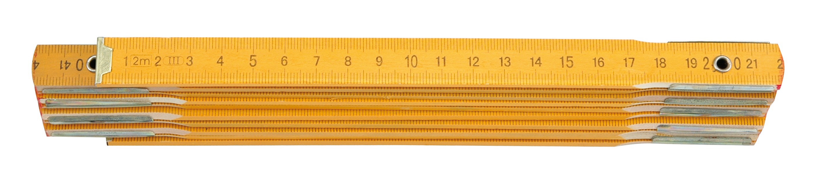 Metr skládací 1 m dřevěný žlutý Vorel TO-15010