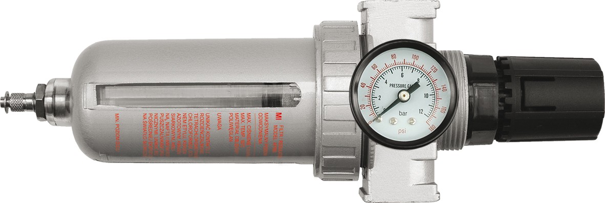 Regulátor tlaku vzduchu 1/2", 0-1MPa, s filtrem Vorel TO-81553 + Dárek, servis bez starostí v hodnotě 300Kč