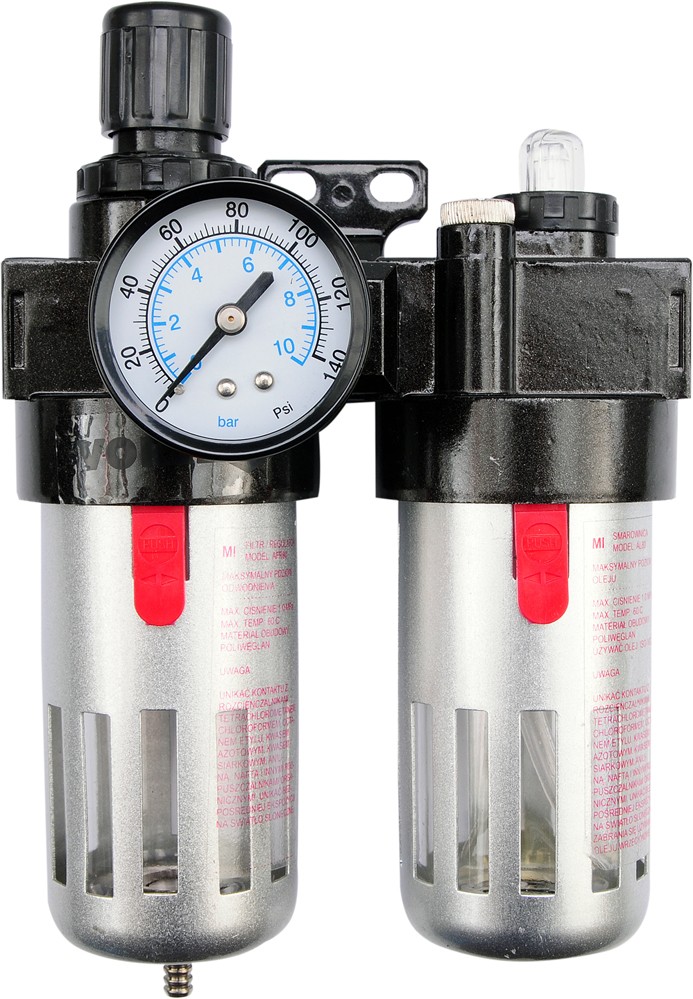 Regulátor tlaku vzduchu 1/2", 0-1MPa, s filtrem a přimazáváním Vorel TO-81556 + Dárek, servis bez starostí v hodnotě 300Kč