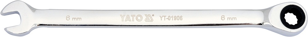 Klíč očkoplochý ráčnový 6 mm Yato YT-01906
