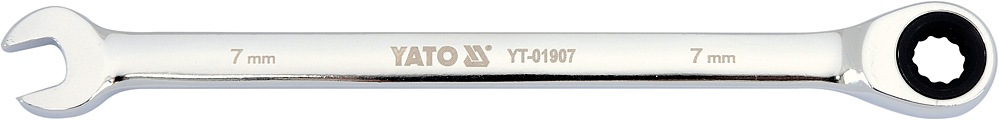 Klíč očkoplochý ráčnový 7 mm Yato YT-01907