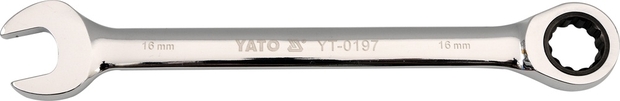 Klíč očkoplochý ráčnový 18 mm Yato YT-0199