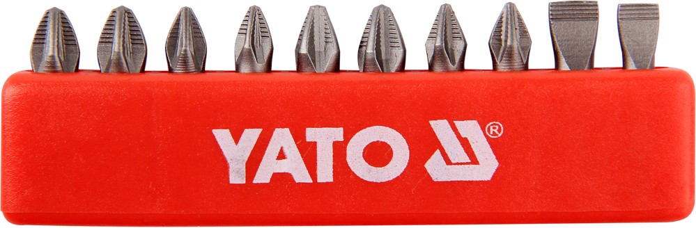 Sada bitů 1/4"25 mm 10 ks Yato YT-0482