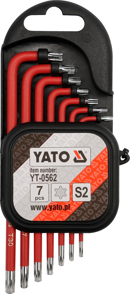 Sada klíčů TORX s otvorem 7 ks Yato YT-0562