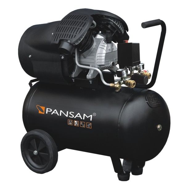 Vzduchový kompresor olejový 2 válce 2,3 kW, 50 l, 8 bar PANSAM A077060 + Dárek, servis bez starostí v hodnotě 300Kč