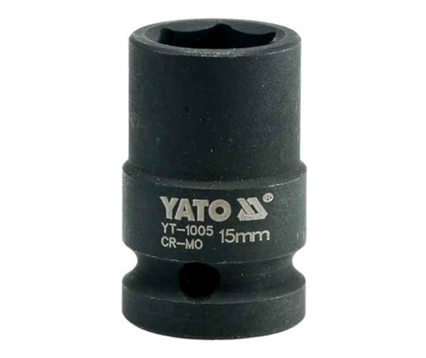 Nástavec 1/2"rázový šestihranný 15 mm CrMo Yato YT-1005