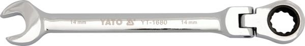 Klíč očkoplochý ráčnový 17 mm s kloubem Yato YT-1683