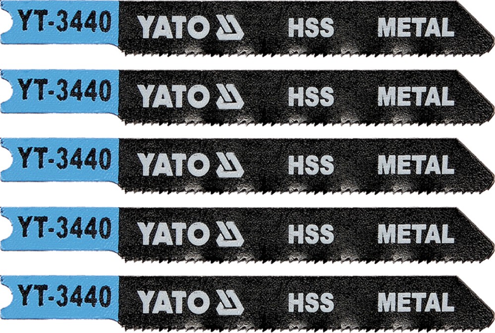 List pilový do přímočaré pily 70 mm na kov TPI21 5 ks Yato YT-3440