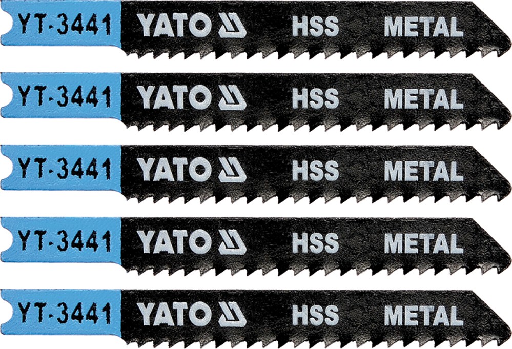List pilový do přímočaré pily 70 mm na kov TPI12 5 ks Yato YT-3441