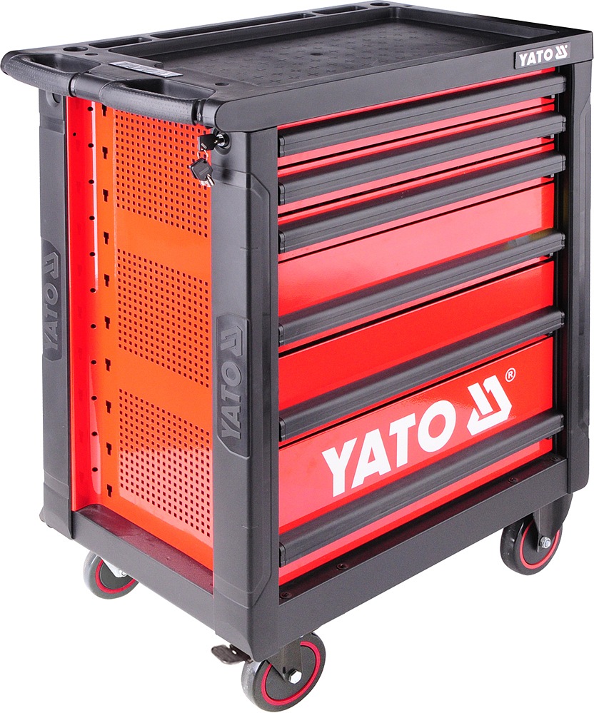 Skříňka dílenská pojízdná s nářadím (177ks) 6 zásuvek Yato YT-5530 + Dárek, servis bez starostí v hodnotě 300Kč