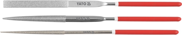 Sada pilníků jehlových diamantových 3 x 140 mm 3 ks Yato YT-6143