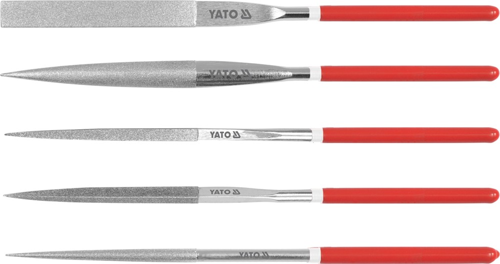 Sada pilníků jehlových diamantových 5 x 180 mm 5 ks Yato YT-6156