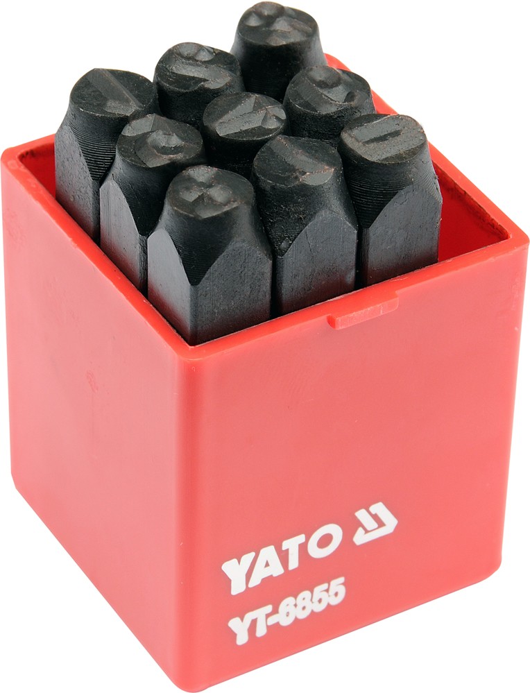 Razidla číselná 8 mm 9 ks 0-9 Yato YT-6855