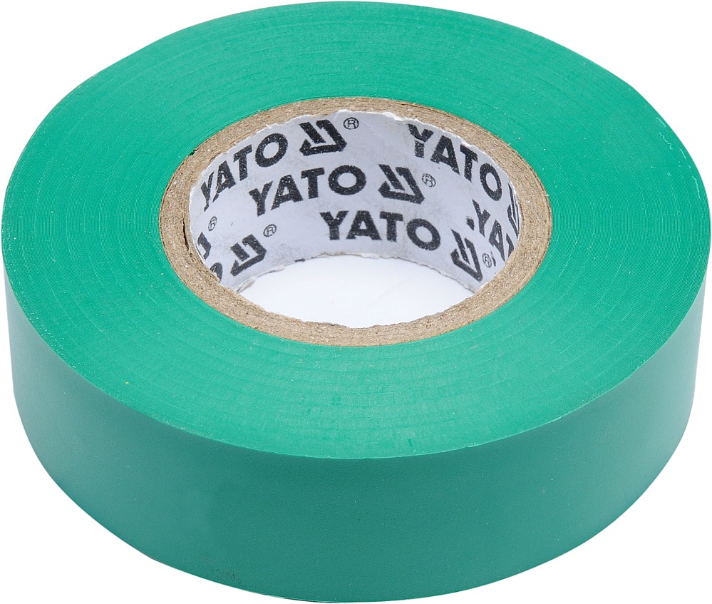 Izolační páska elektrikářská PVC 19mm / 20m zelená Yato YT-81652