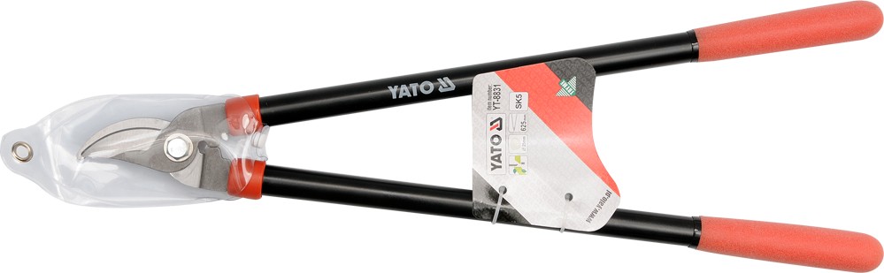 Nůžky na větve 625mm (průměr 25mm) šikmý stříh AL rukojeti Yato YT-8831