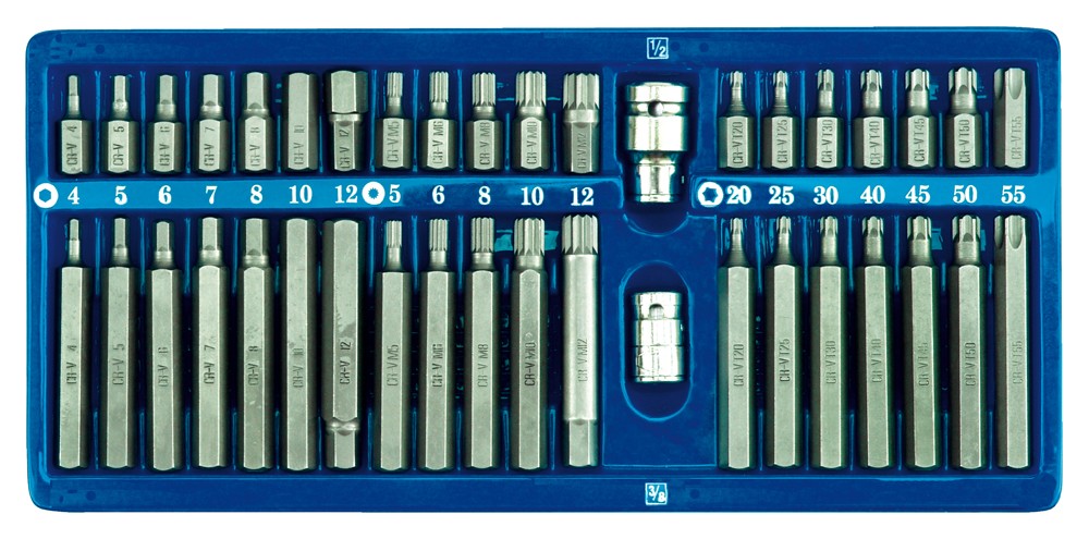 Sada bitů 40 ks CrV box Vorel TO-66400