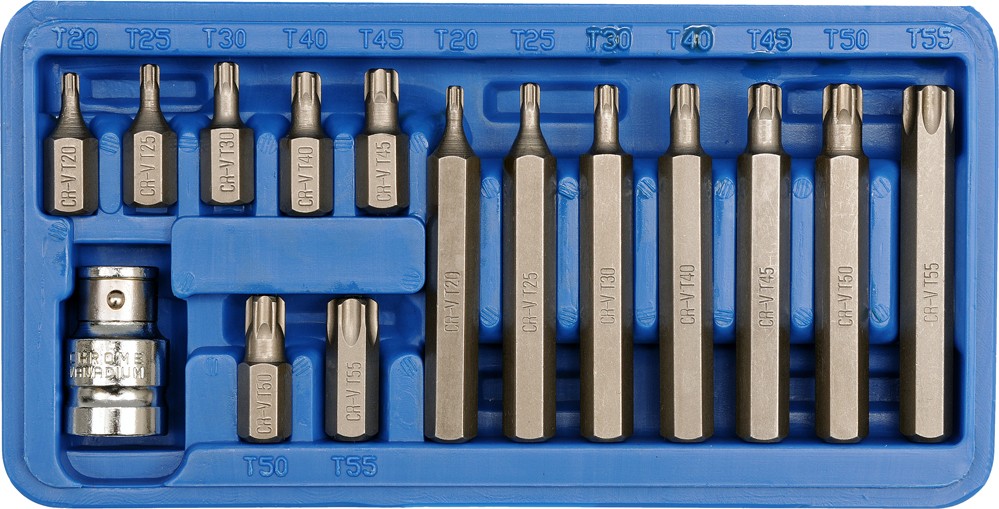 Sada bitů 15 ks CrV TORX Vorel TO-66580