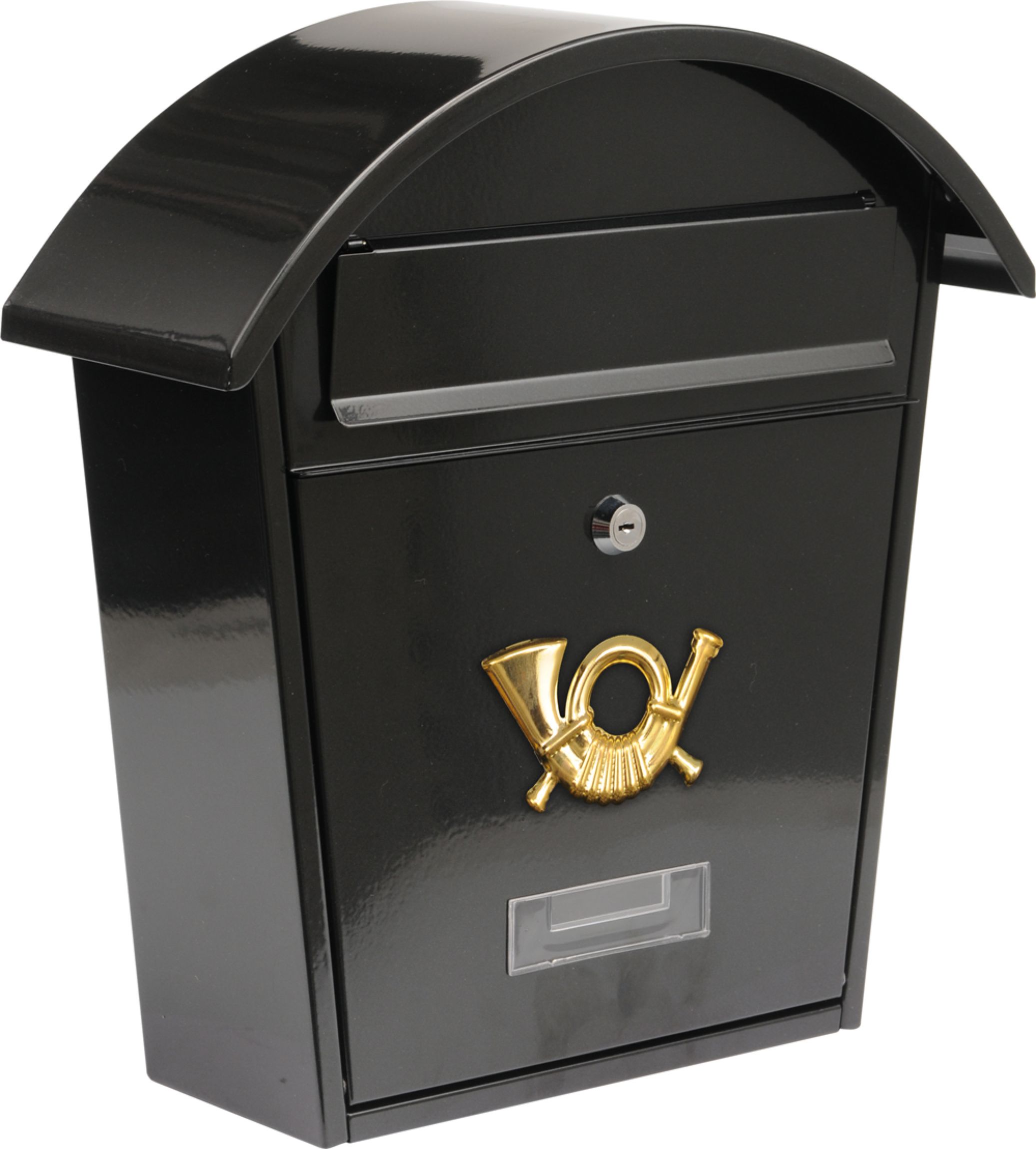 Poštovní schránka se stříškou oblou 380x320x105mm černá Vorel TO-78585 + Dárek, servis bez starostí v hodnotě 300Kč
