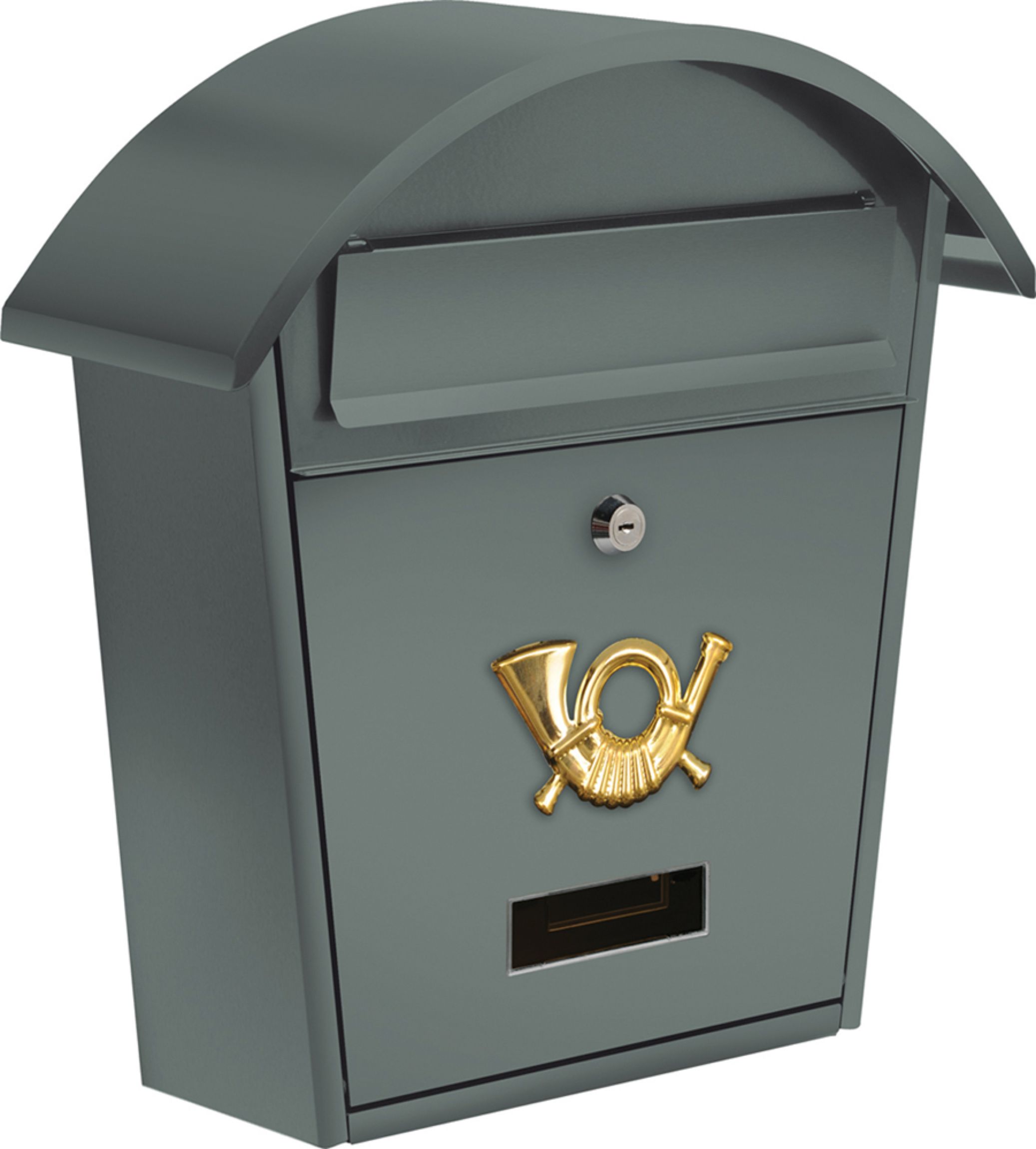 Poštovní schránka se stříškou oblou 380x320x105mm šedá Vorel TO-78586 + Dárek, servis bez starostí v hodnotě 300Kč