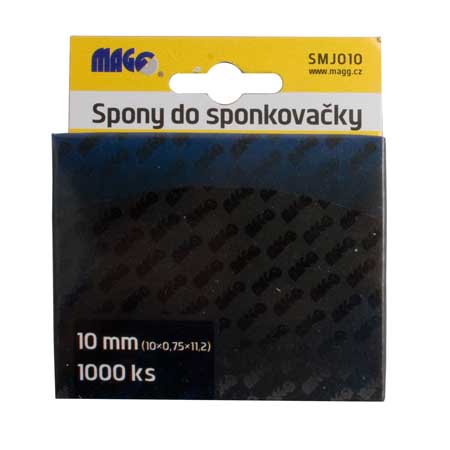 Spony do sponkovačky 1000 ks 10x0,75x11,2 mm MAGG SMJ010