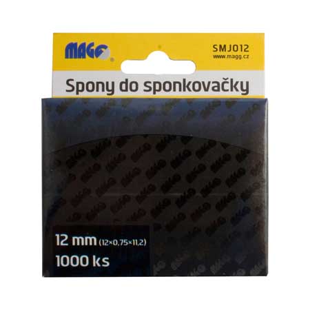 Spony do sponkovačky 1000 ks 12x0,75x11,2 mm MAGG SMJ012