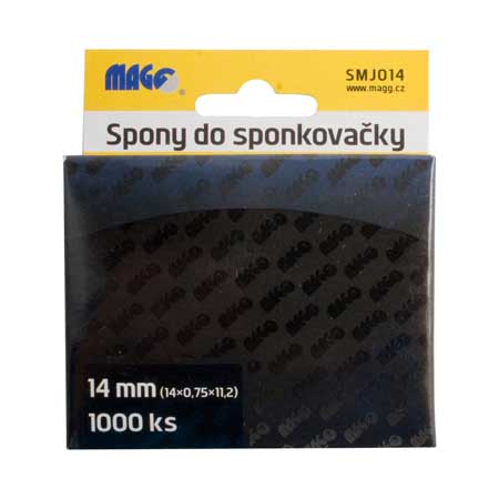 Spony do sponkovačky 1000 ks 14x0,75x11,2 mm MAGG SMJ014