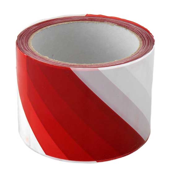 Výstražná páska červeno/bílá 70mm x 100m MAGG G200/11