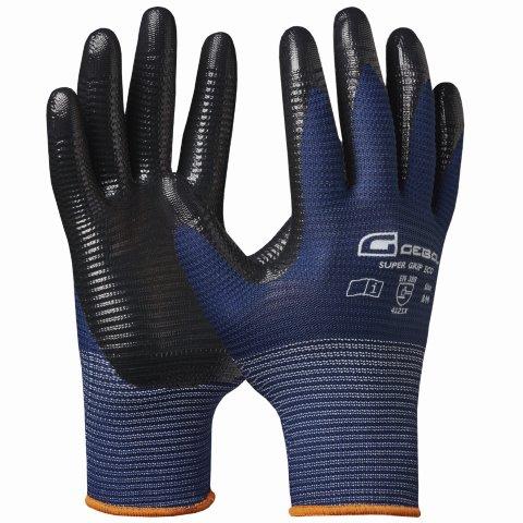 Pracovní montážnické rukavice SUPER GRIP ECO velikost 9 - blistr GEBOL 709609