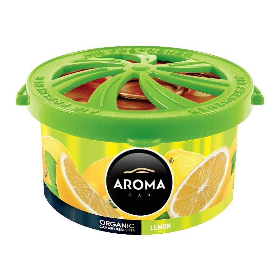 Osvěžovač AROMA CAR ORGANIC 40g LEMON Compass AMFAL970