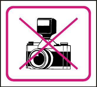 Zákaz fotografování - samolepka 100x90mm MAGG 120204