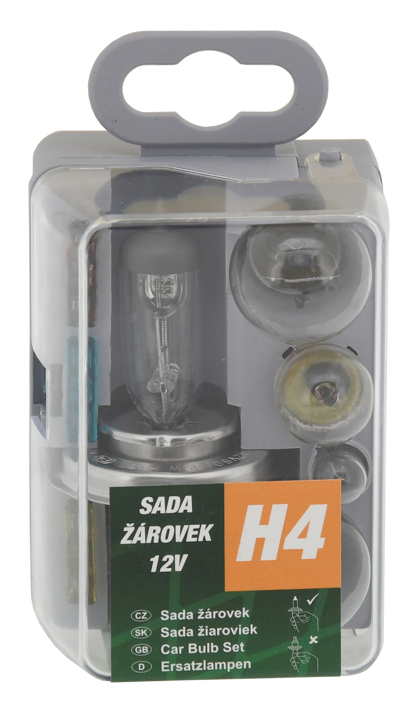 Žárovky servisní box univerzální H4 GREEN Compass 08531