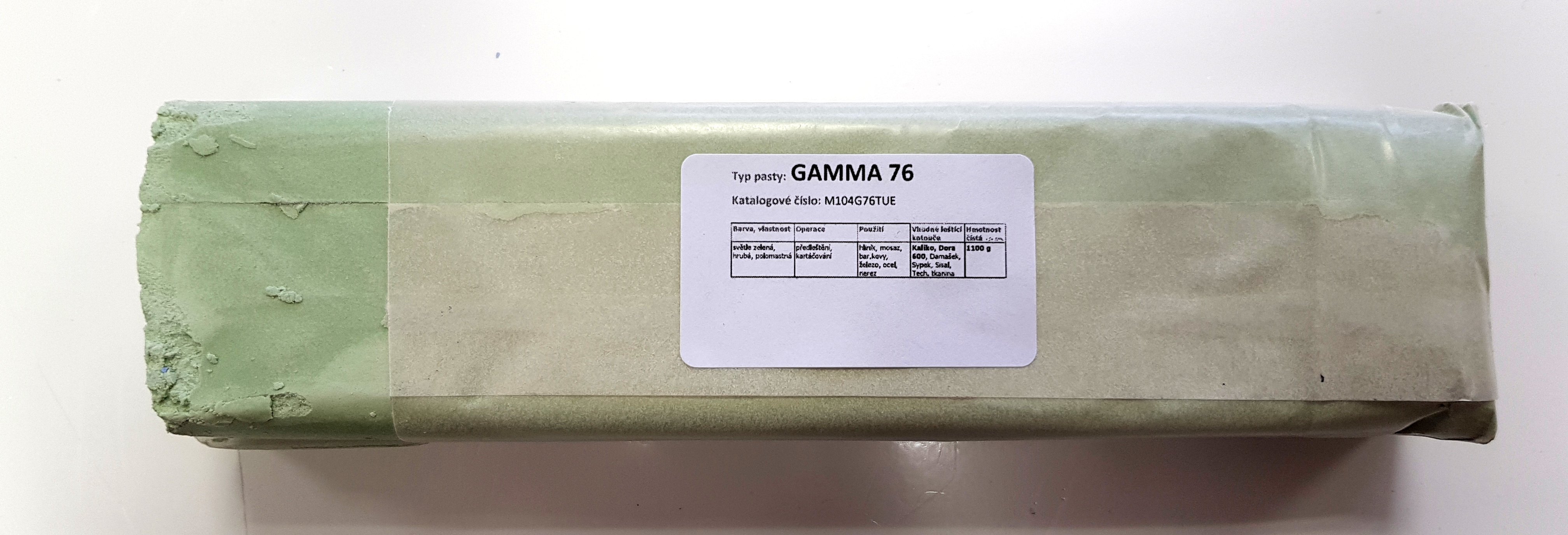 Tuhá pasta GAMMA 76 na předleštění a kartáčování - 1.1kg MICRON M104G76TUE