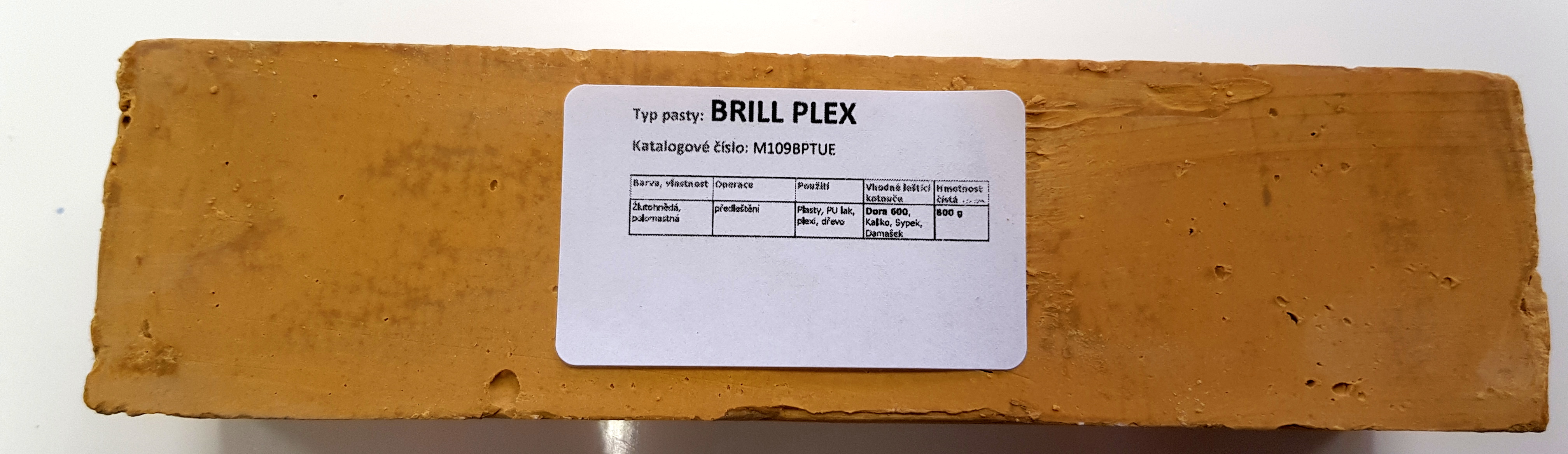 Tuhá pasta BRILL PLEX na předleštění - 0.8kg MICRON M109BPTUE