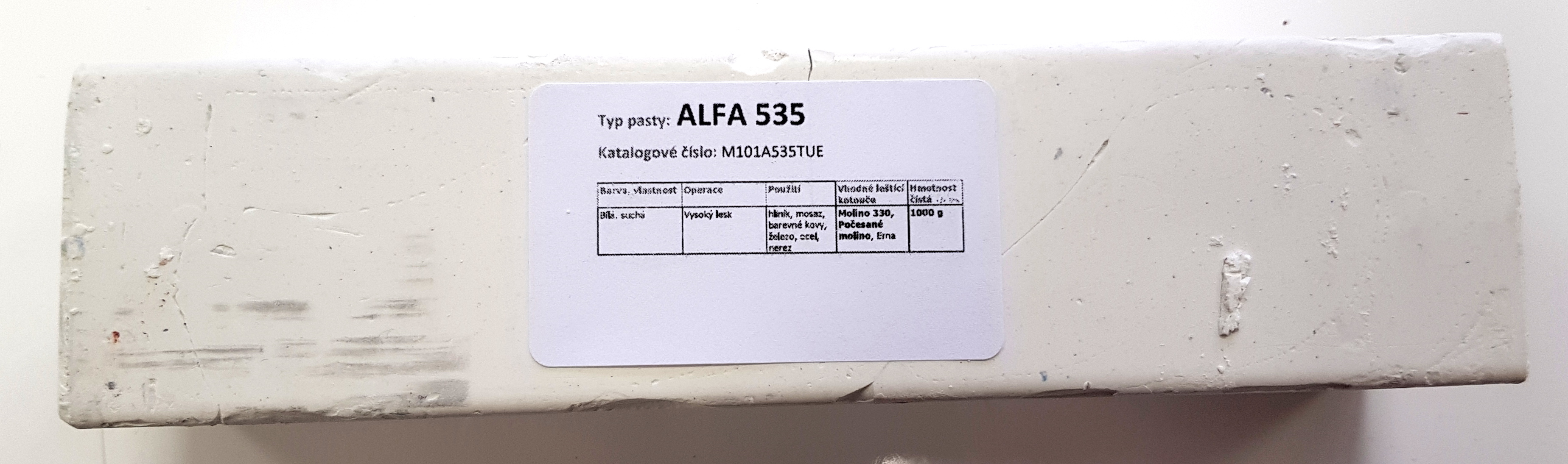 Tuhá pasta ALFA 535 na vysoký lesk - 1kg MICRON M101A535TUE