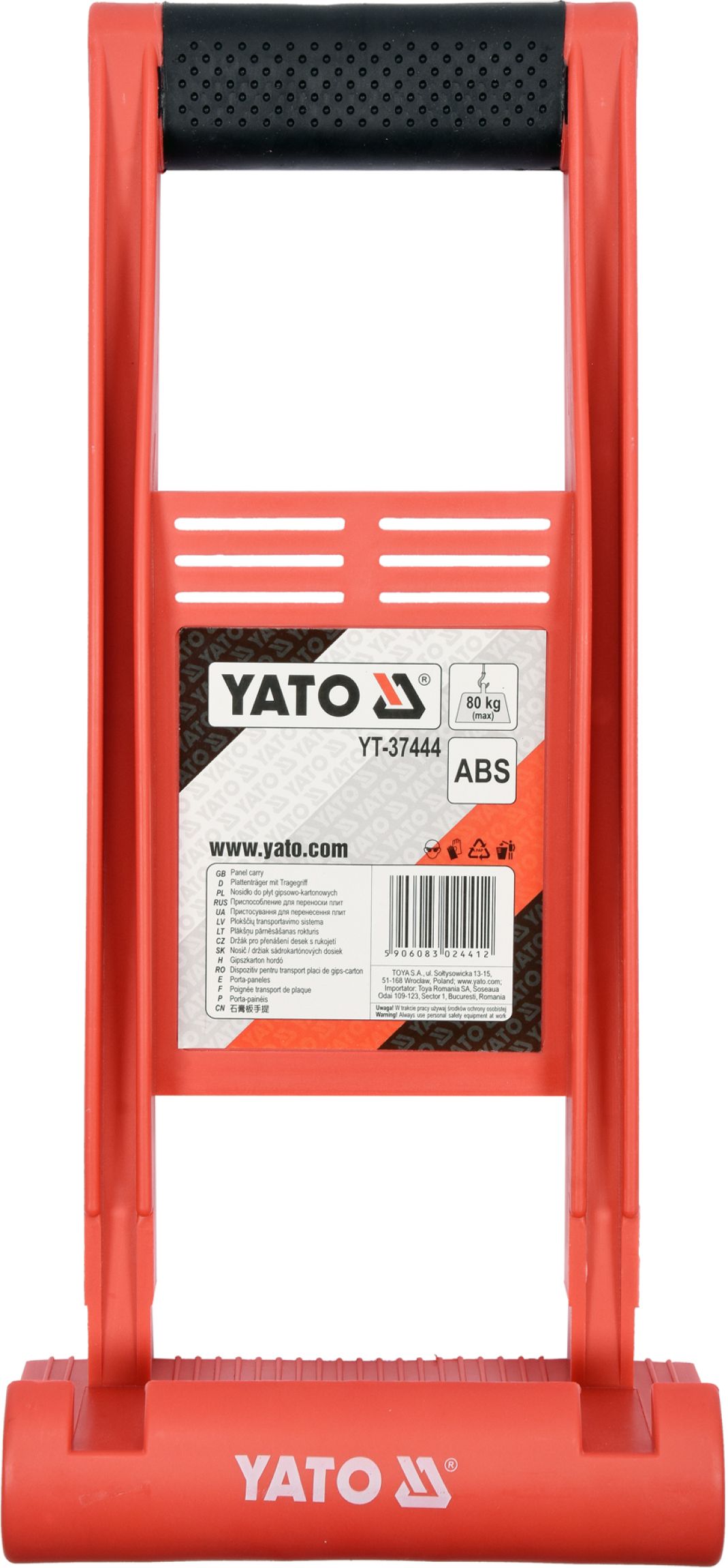 Držák pro přenášení desek ABS (80 kg) Yato YT-37444