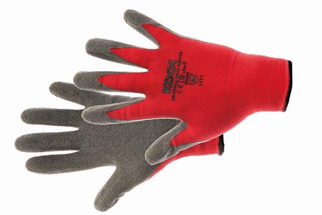 ROCKING RED rukavice nylon. latex. červená, velikost 6 CERVA GROUP a. s. ROCKINGR06