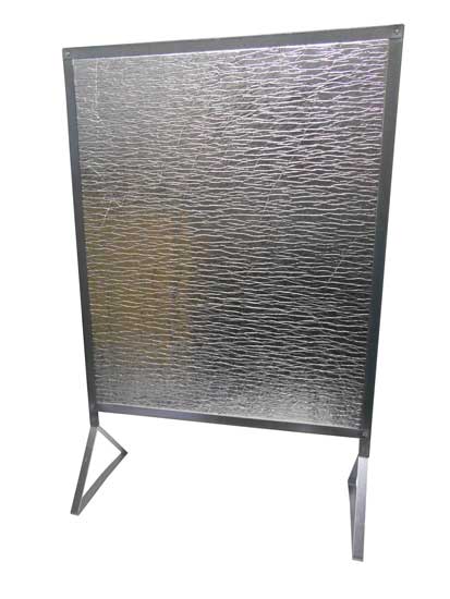 Zástěna za kamna REFLEX 740x610mm do 100°C - na nožičkách