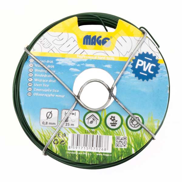Vázací drát PVC 0,8 mm, délka 25 m MAGG 110027