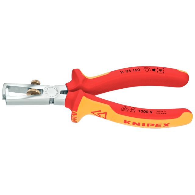 Odizolovací kleště 160 mm, potah PVC do 1000V, pochromované KNIPEX 1106160 + Dárek, servis bez starostí v hodnotě 300Kč