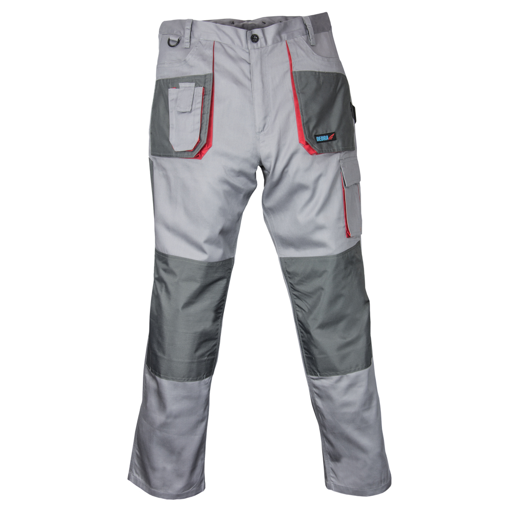 Kalhoty ochranné velikost XXL/58, šedá, Comfort line, gramáž 190g/m2 DEDRA BH3SP-XXL