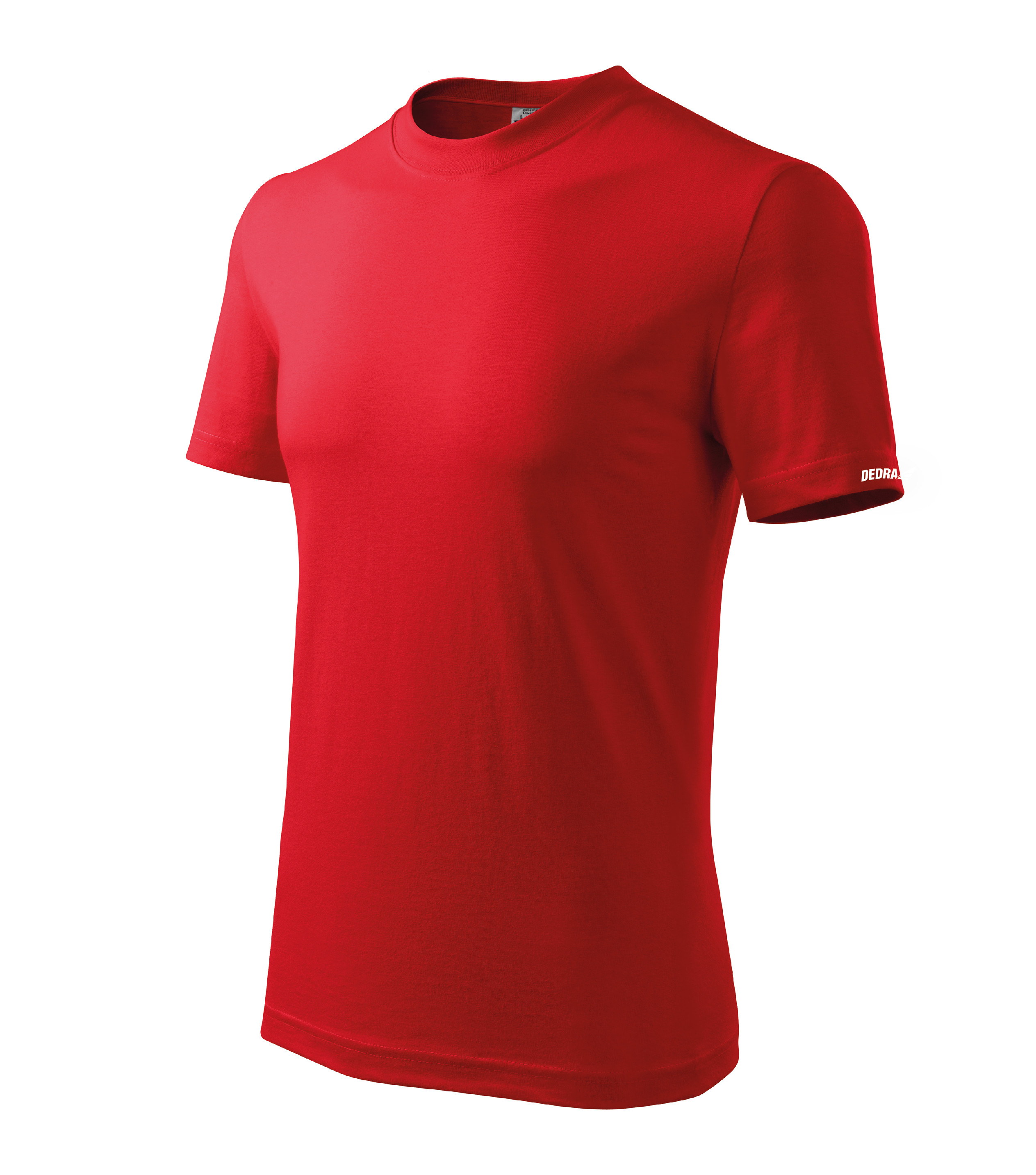 Tričko pánské M, červené, 100 % bavlna DEDRA BH5TC-M